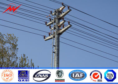 চীন Hot dip galvnaized Electric Power Pole 8m height  for 132KV Transmission Line সরবরাহকারী