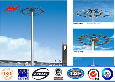 চীন 15 - 30 M Q345 Steel Tubular Pole Stadium High Mast Lighting Pole With 16 Lights সরবরাহকারী