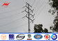12m Q345 Bitumen Electrical Power Pole , Polygonal Steel Transmission Pole সরবরাহকারী