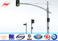 Custom 4.5m Height Galvanized Traffic Light Signs With Single Bracket সরবরাহকারী