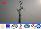 Conical Urban Road Electrical Power Pole Galvanized Steel Tapered 10kv - 550kv সরবরাহকারী